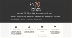 Desktop Screenshot of en20lignes.com